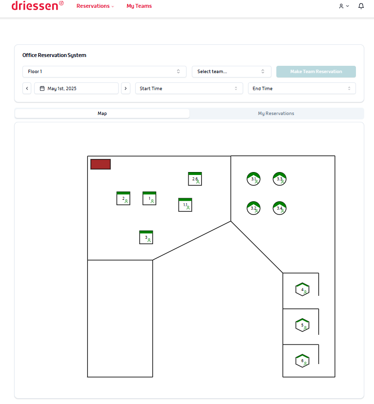 Driessen Offices Reservation System